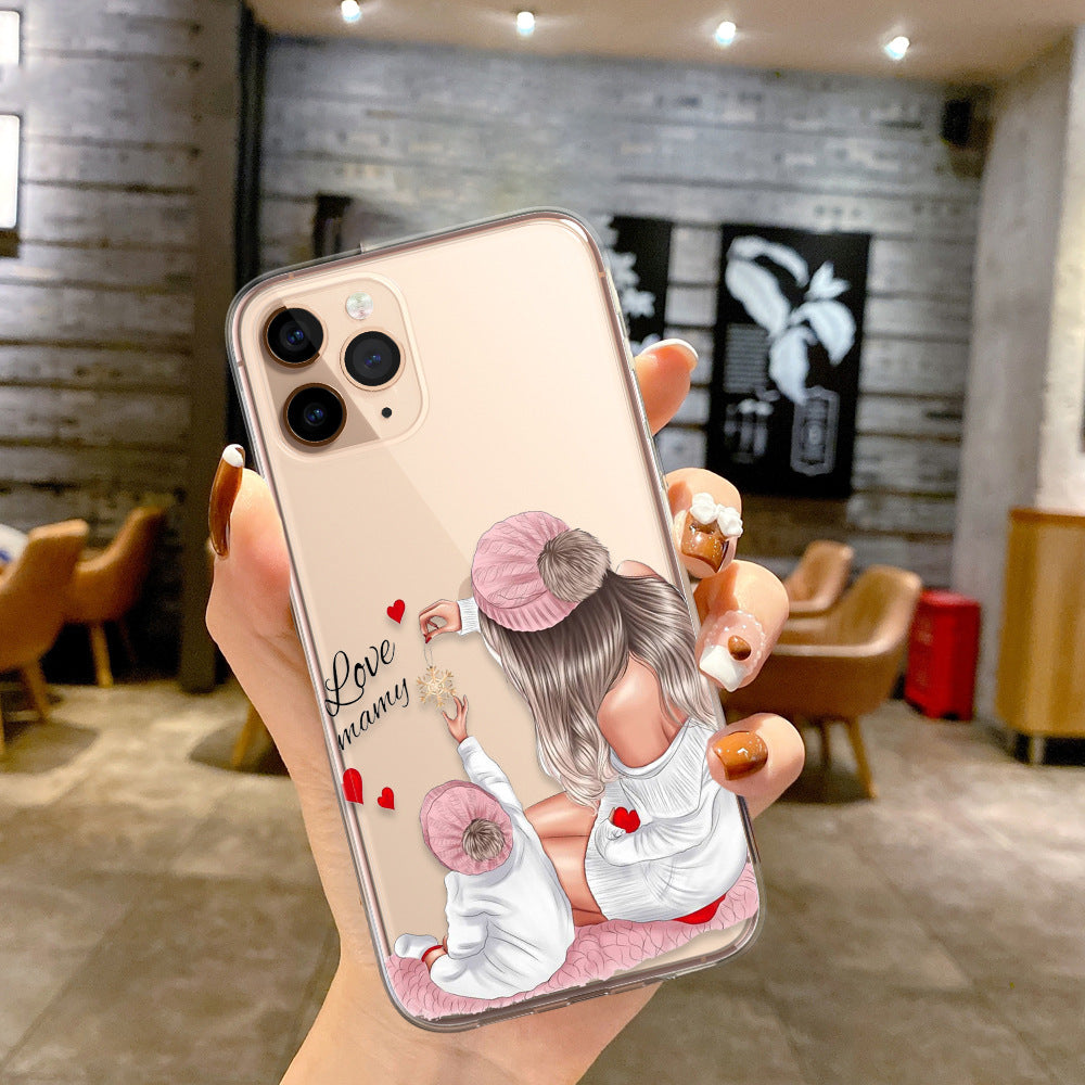 Wholesale Fashion Mom and Child Family TPU Phone Cases