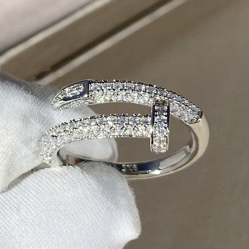 Wholesale Geometric diamond ring
