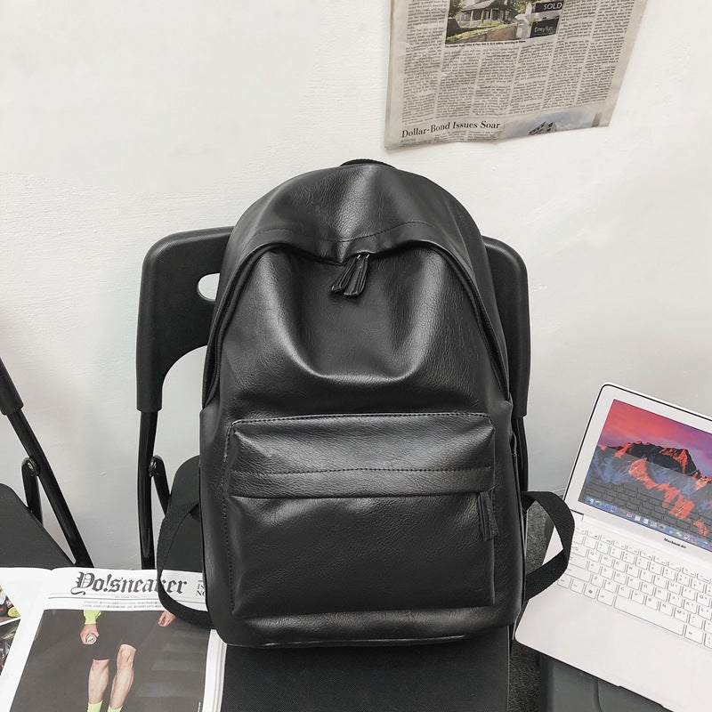 Wholesale Pu Soft  Schoolbag College Student Casual Travel Backpack