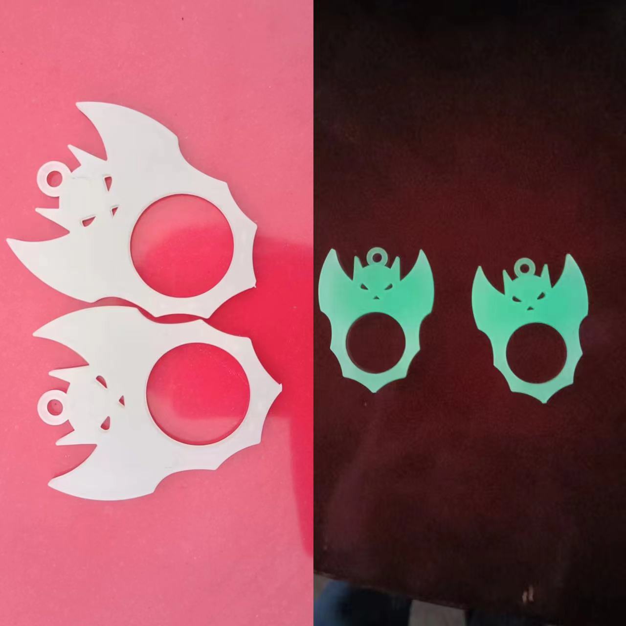 Wholesale Halloween Bat Anti-Anxiety Toy Rotating Plastic Key Keychain