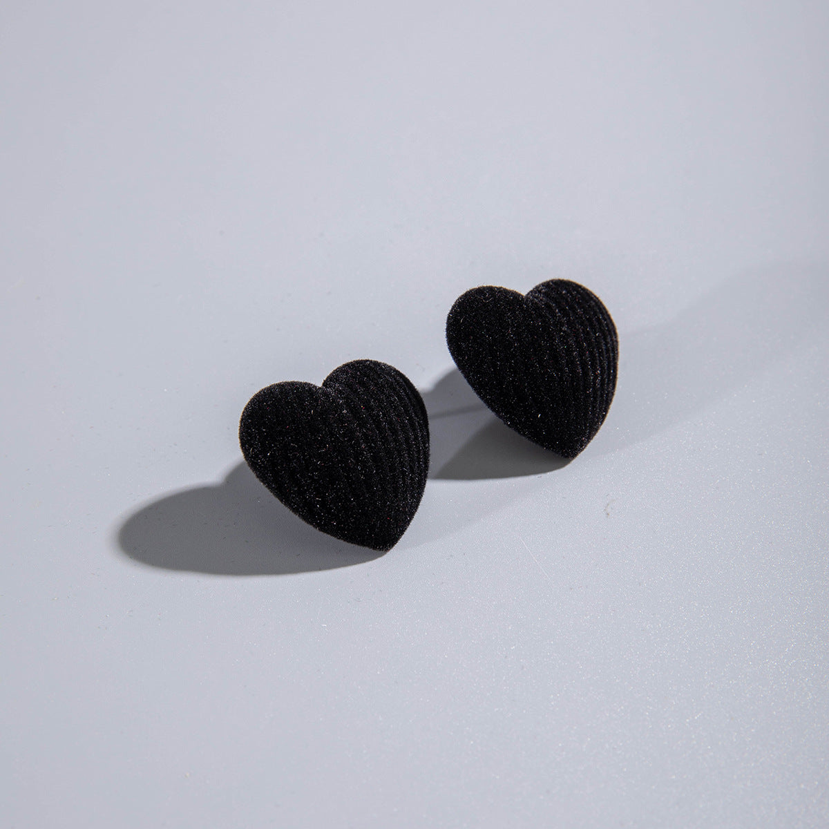 Wholesale Resin  Vintage Velvet Texture Love All-match Earrings Ear Studs