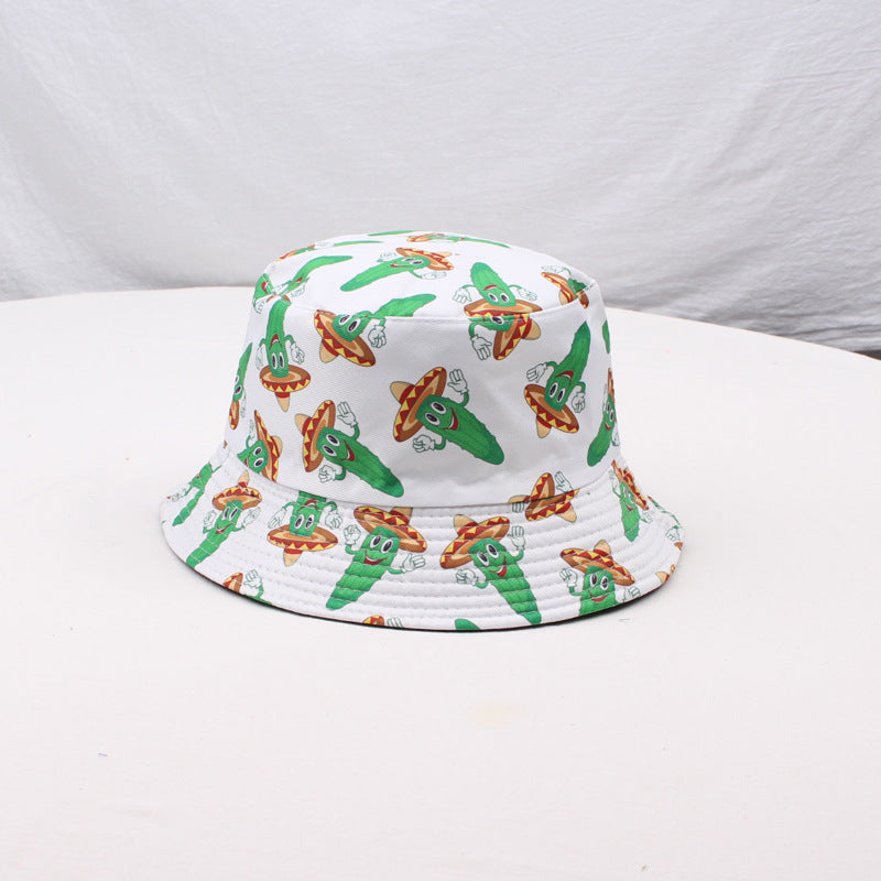 Wholesale Polyester Fruit Pattern Print Bucket Hat