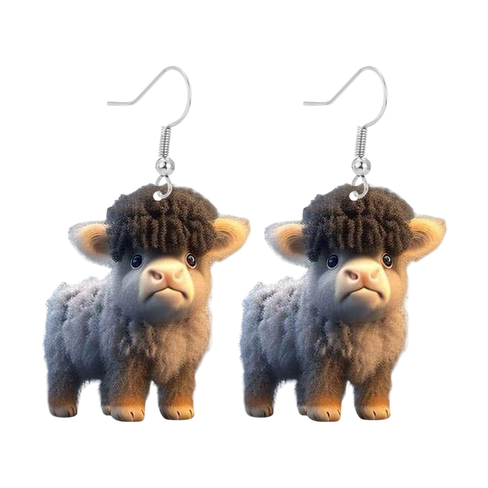 Wholesale plateau cow earrings creative yak acrylic earrings