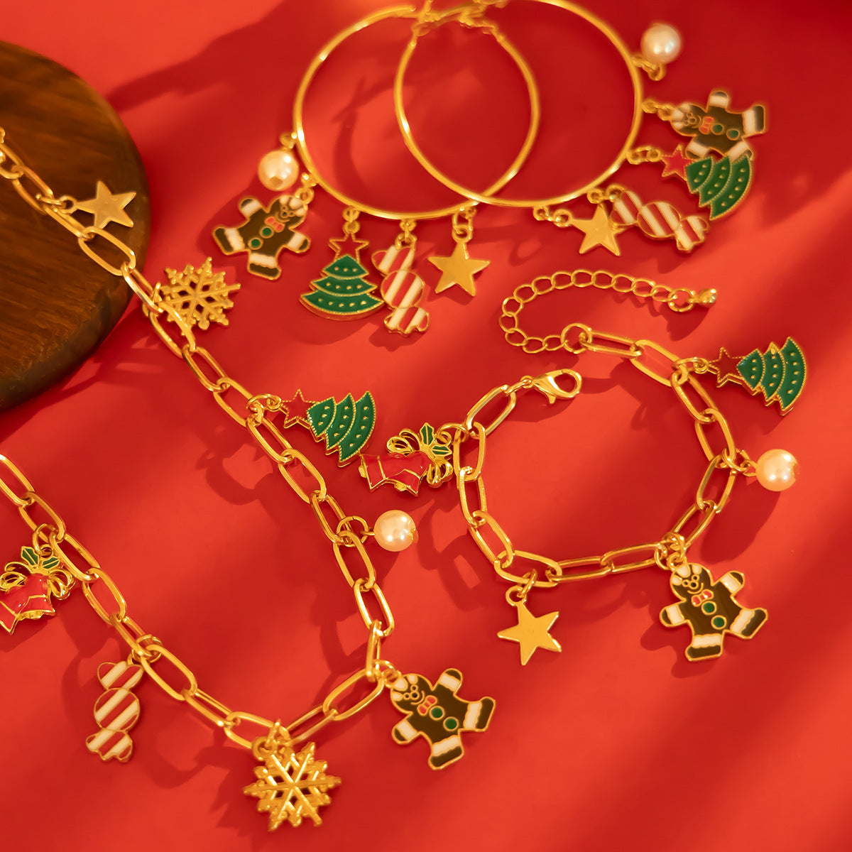 Wholesale Snowflake Candy Necklace Set