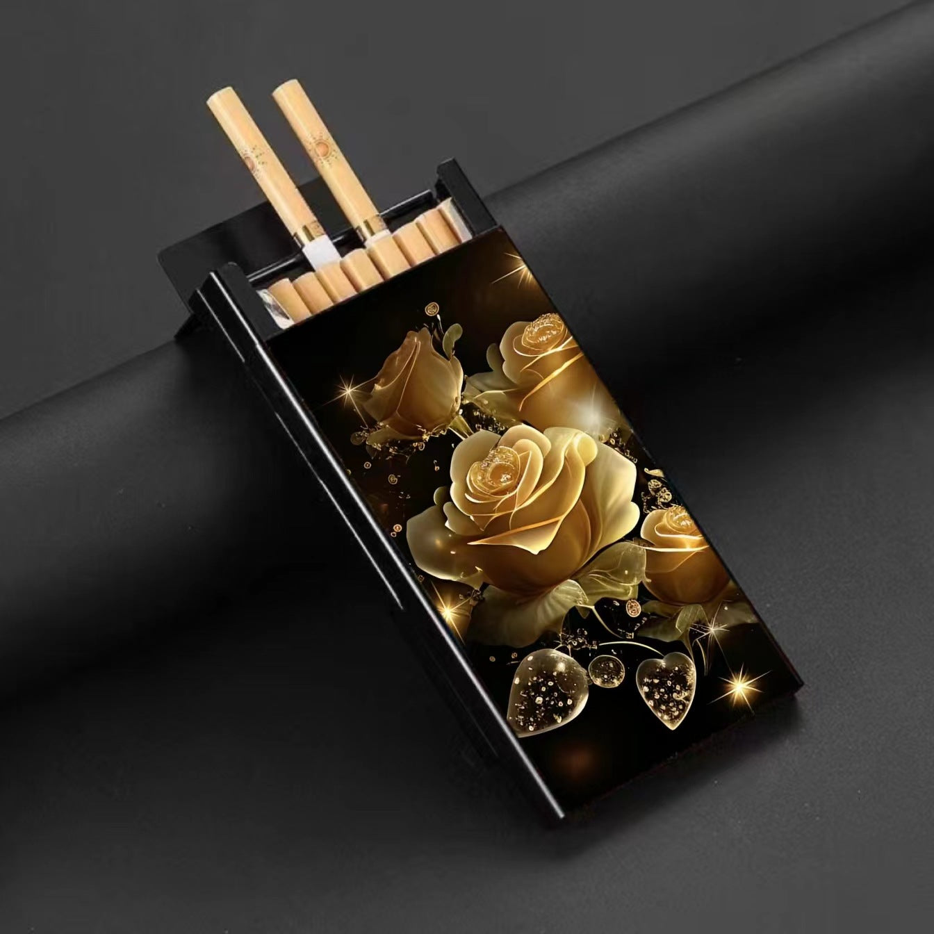 Wholesale Metal Fine Tube Anti Drop and Moisture-proof Painted Creative Cigarette Box