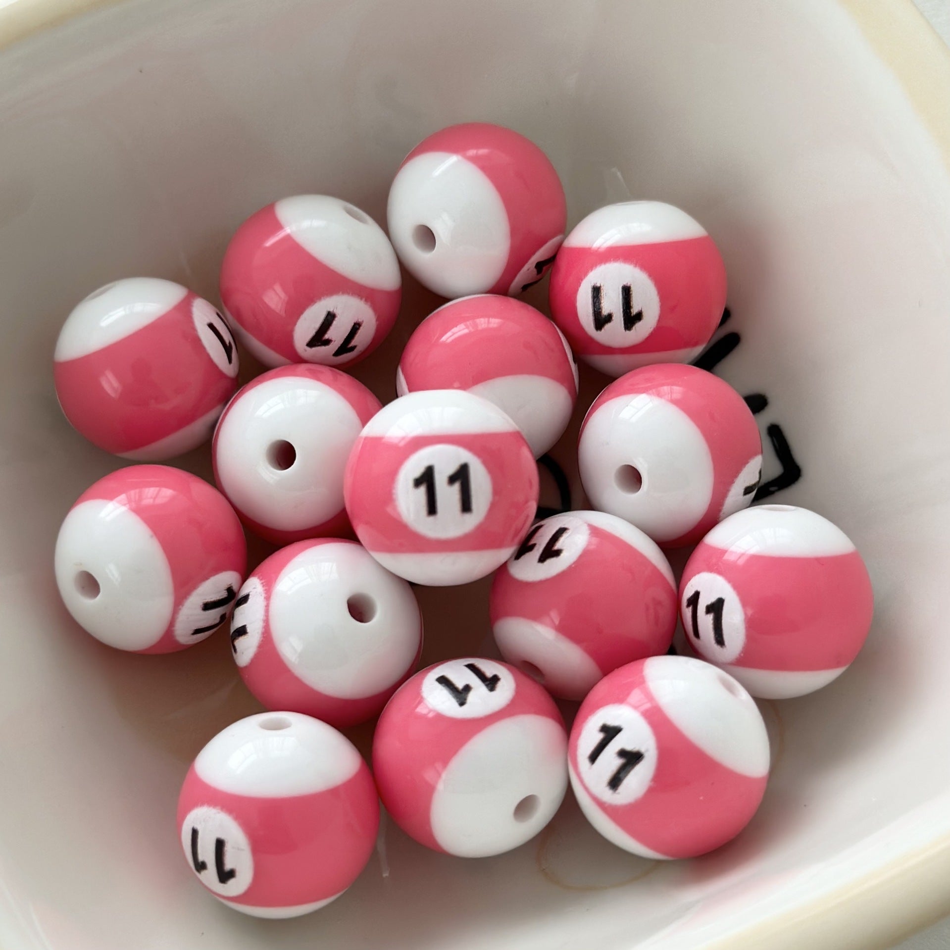 Wholesale 10PCS Billiard Beads Resin Beads Diy Beads