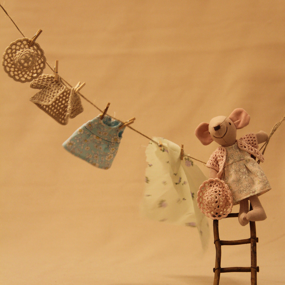 Wholesale 12 points doll Maileg mouse clothes bjd doll accessories toy doll sweater coat + hat set