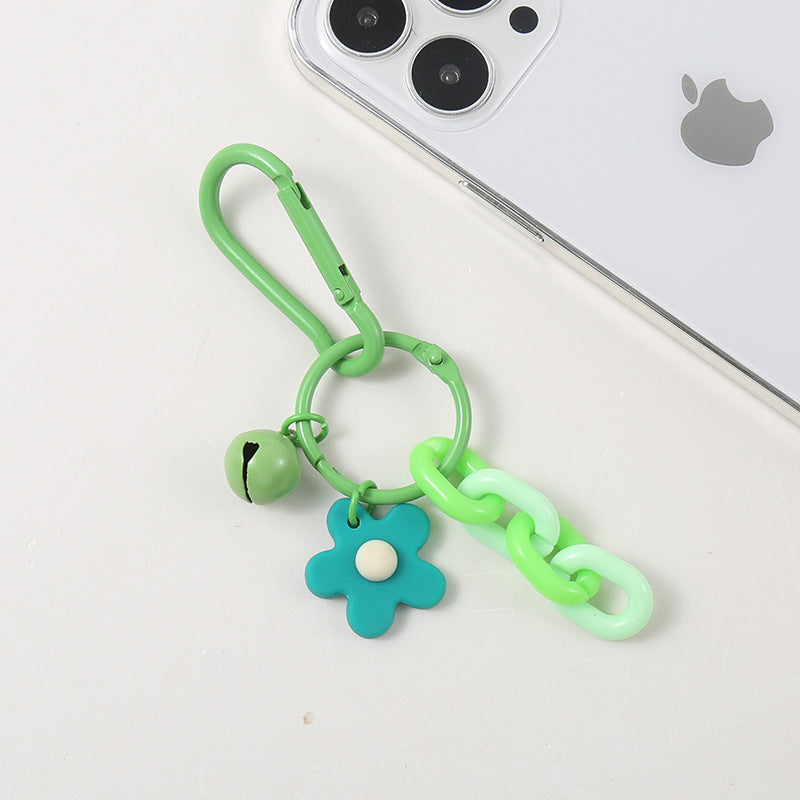 Wholesale Flower Chain Bell Keychain