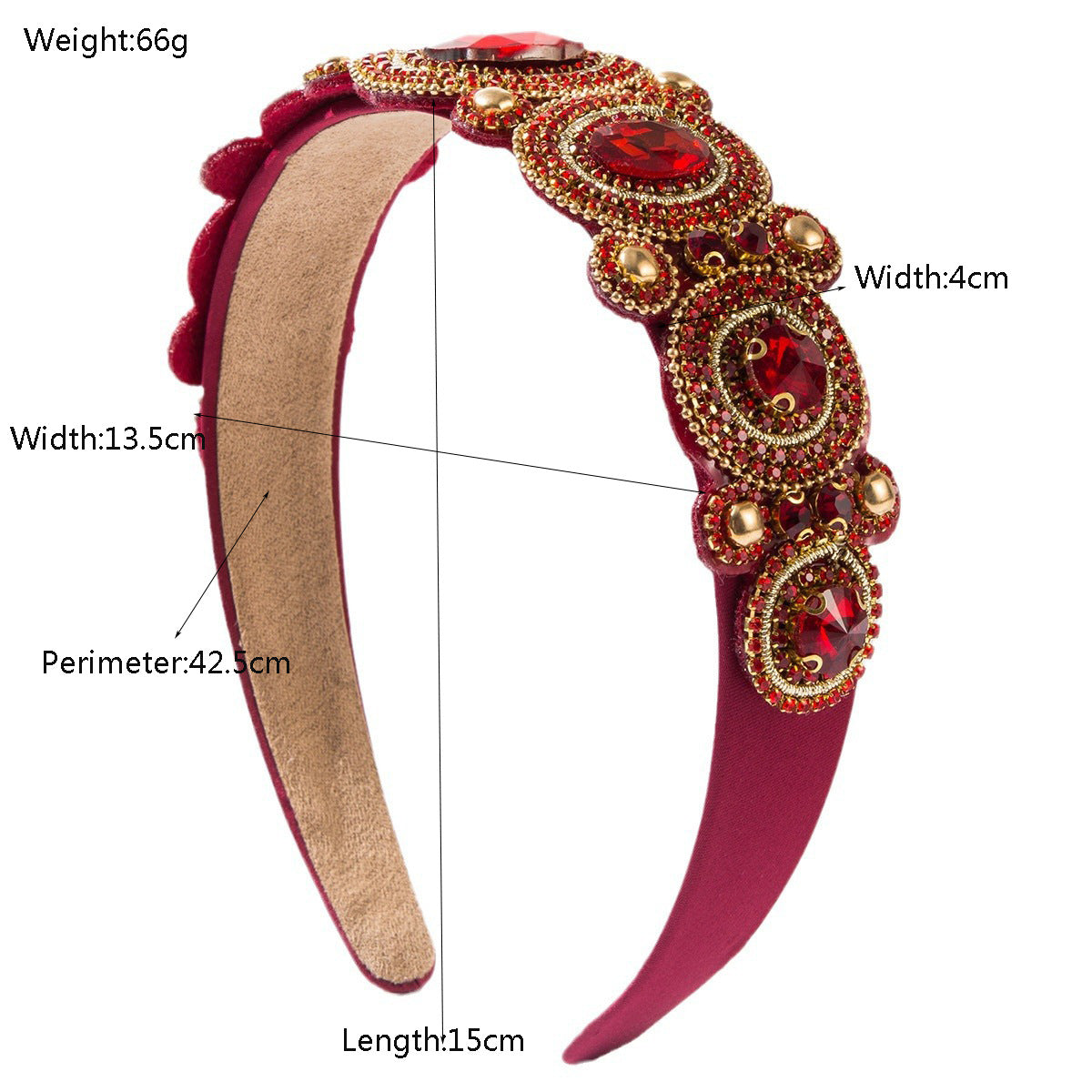 Wholesale Baroque Vintage Heavy Industry Light Luxury Femininity Superior Dinner Ball Headband