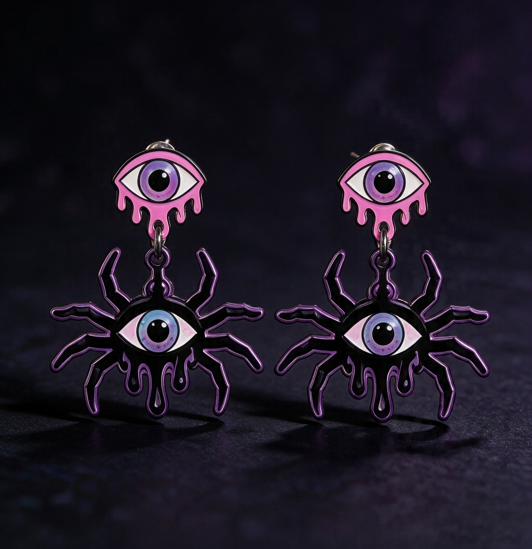 Wholesale Gothic Acrylic  Earrings Creative  Jewelry Accessory For Party
