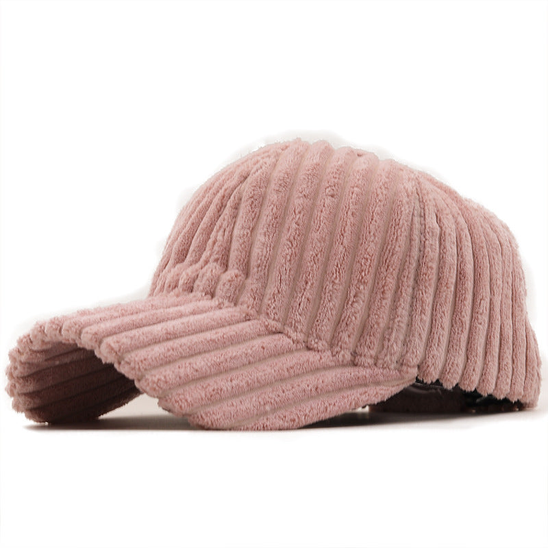 Wholesale Winter Warm Corduroy Fashion Casual Couple Versatile Duckbill Cap