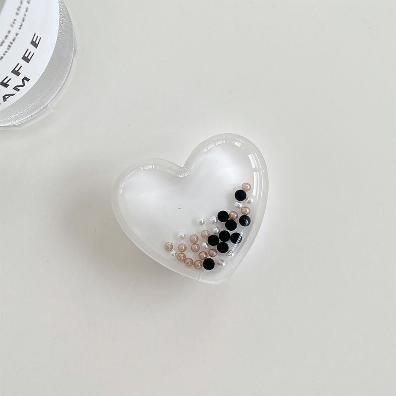 Wholesale Plastic Love Quicksand Airbag Mobile Phone Holder