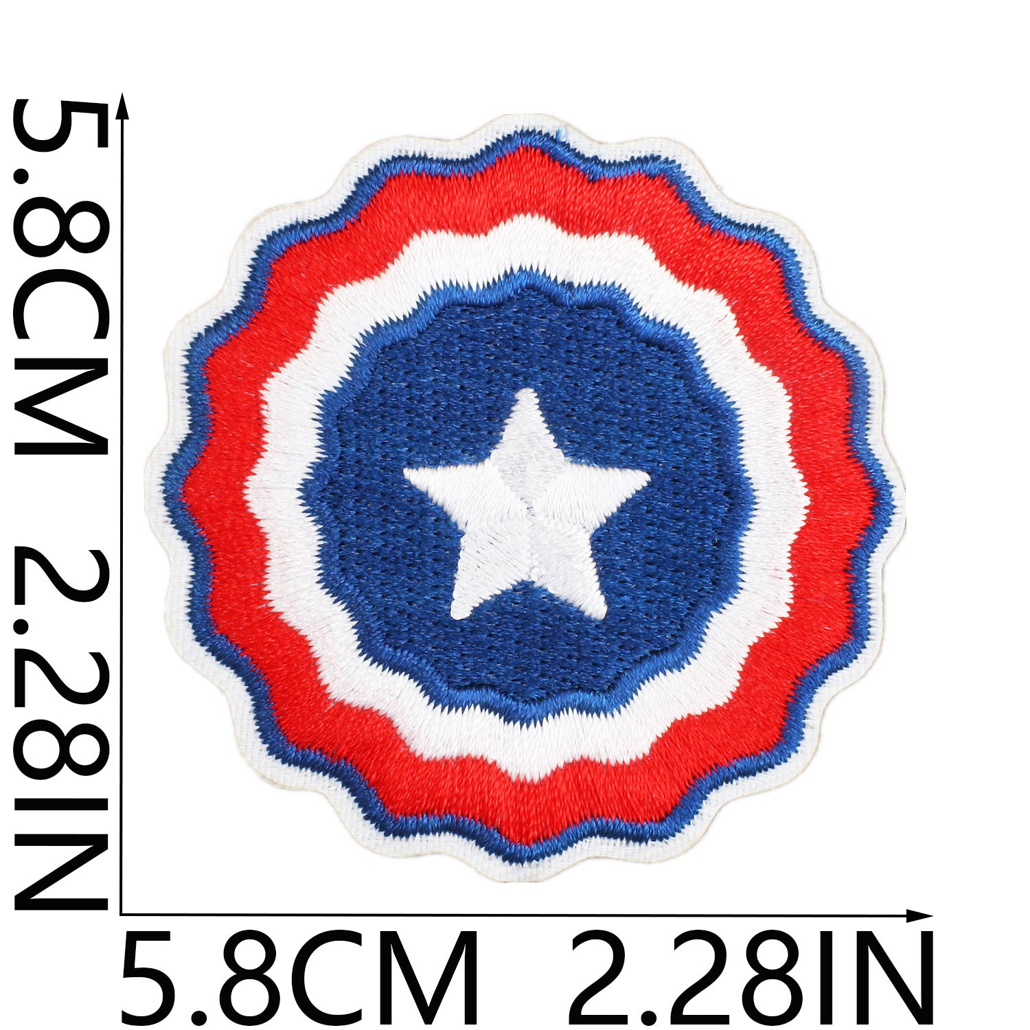 Wholesale Independence Day Flag Torch Patch Bag Embroidery Sticker Eagle