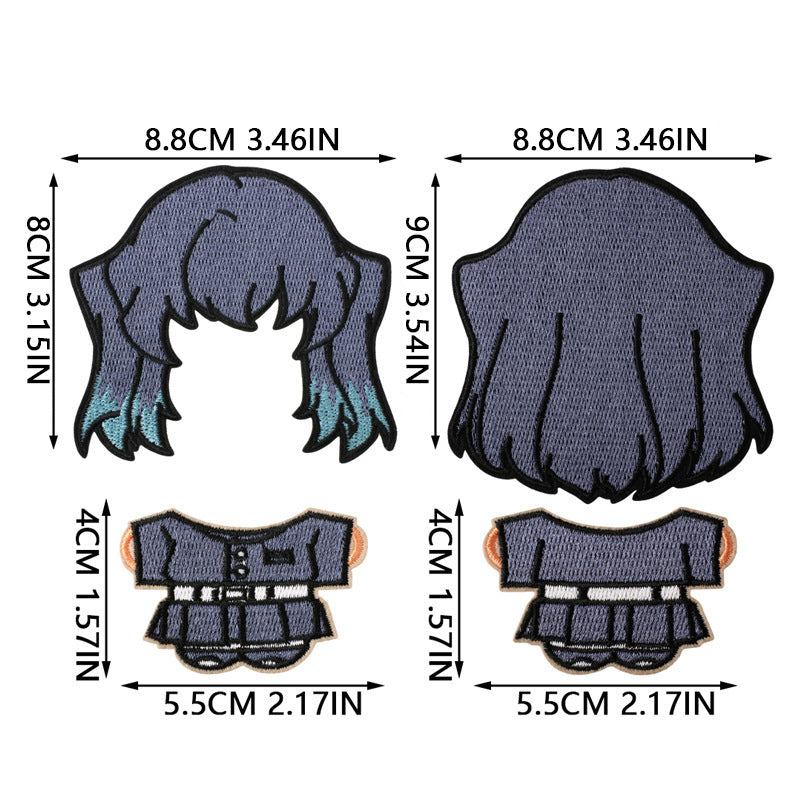 Wholesale Stylish DIY Non Woven Fabric Doll Embroidery Patch Kit 200 Sets Polyester Thread For Clothing Accessories OLY Exclusive