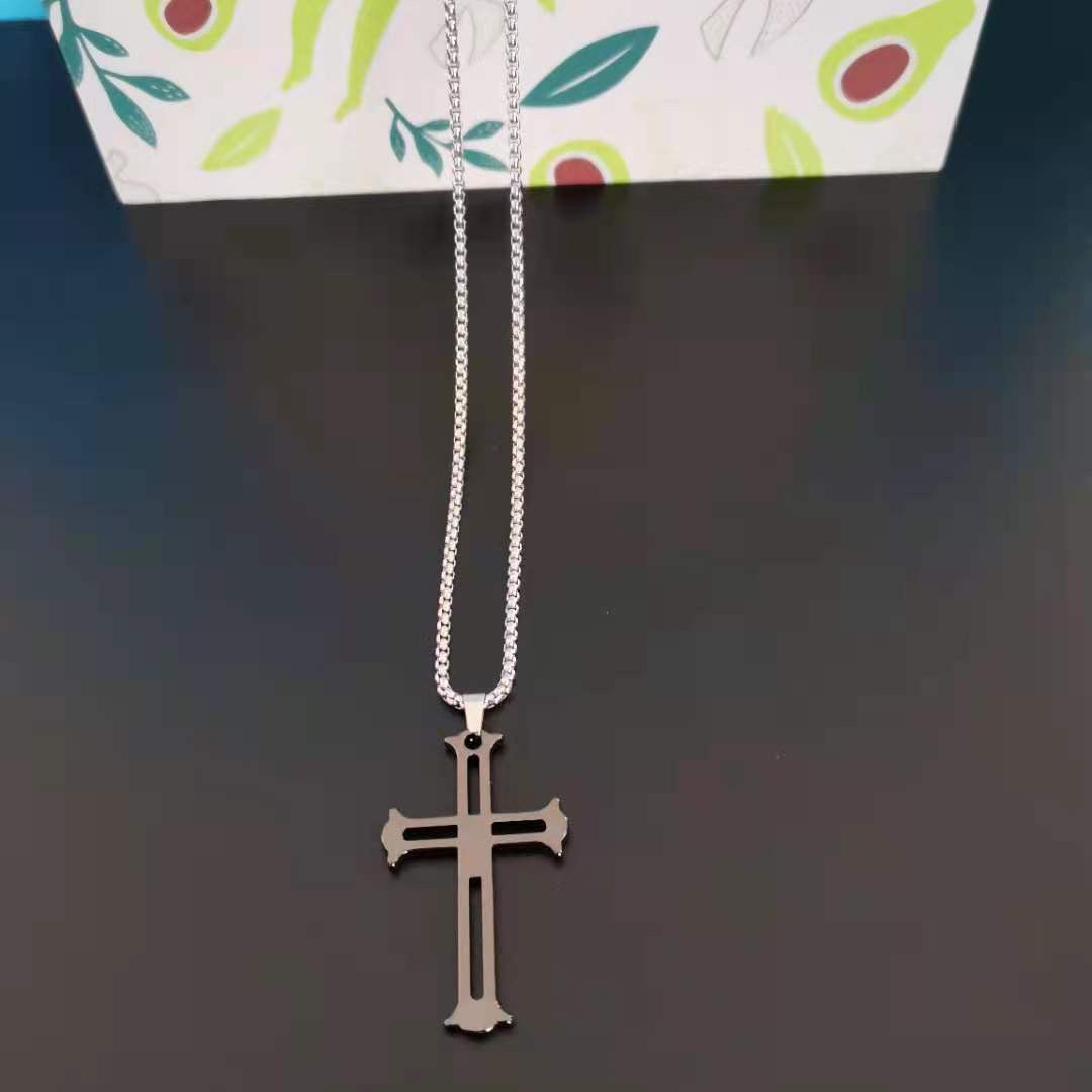 Wholesale Diamond Cross Necklace Sweater Chain