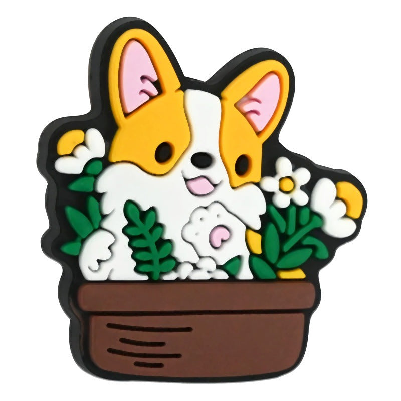 Wholesale Random 100pcs/pack  Cute pet dog beaded bracelet Focal Beads