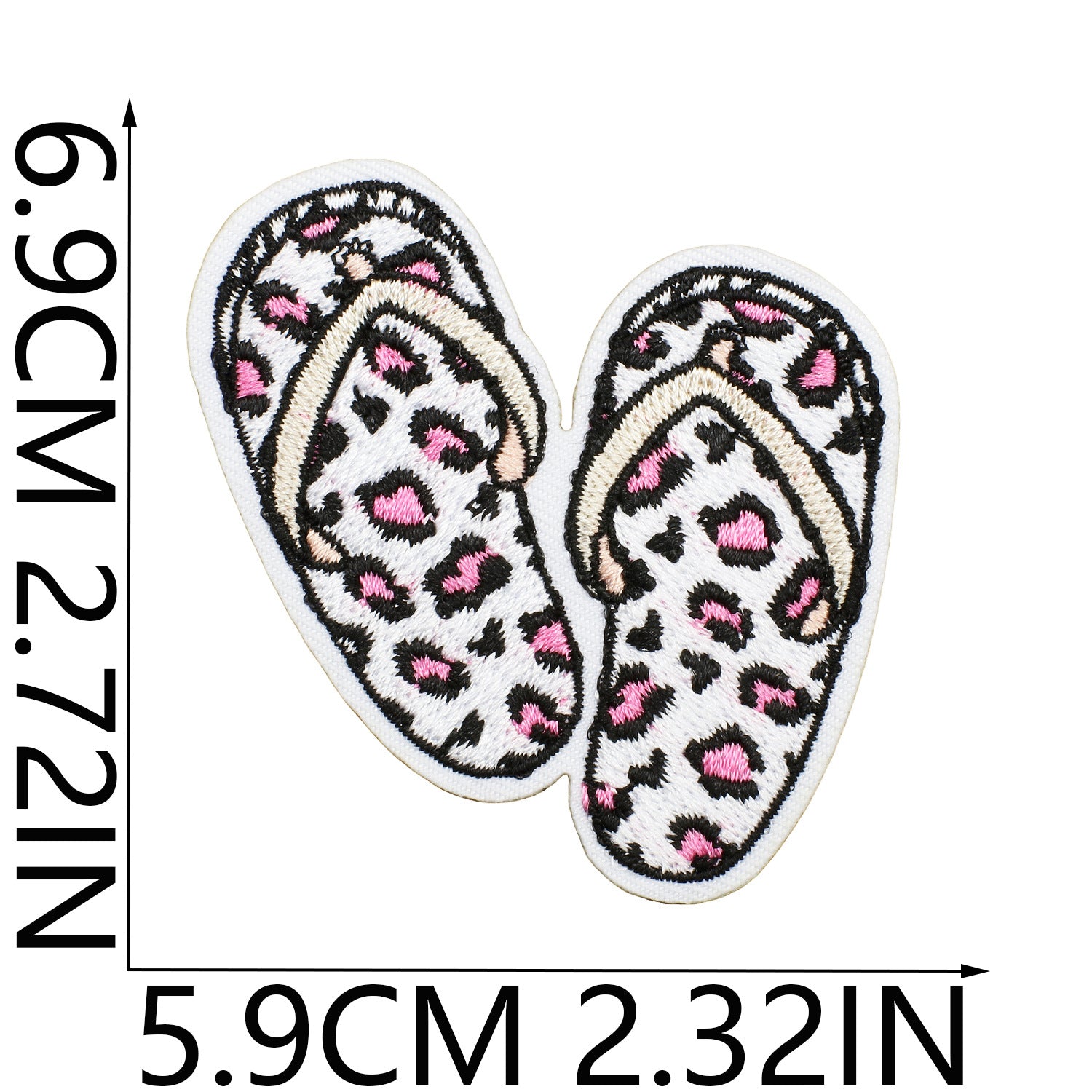 Wholesale Fashion Animal Print Embroidered Patches Polyester Clothing Decorative Accent Trendy Resale Accessory