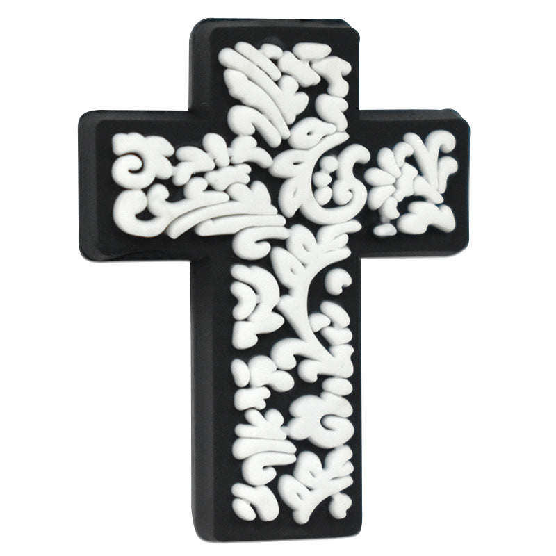 Wholesale Random 100pcs Flower Horror  Phrase Focal Beads