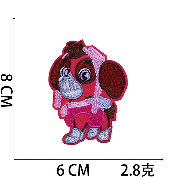Wholesale Stylish Cartoon Dog Embroidered Patches For Clothing Bags And Laptop DIY OLY Exclusive