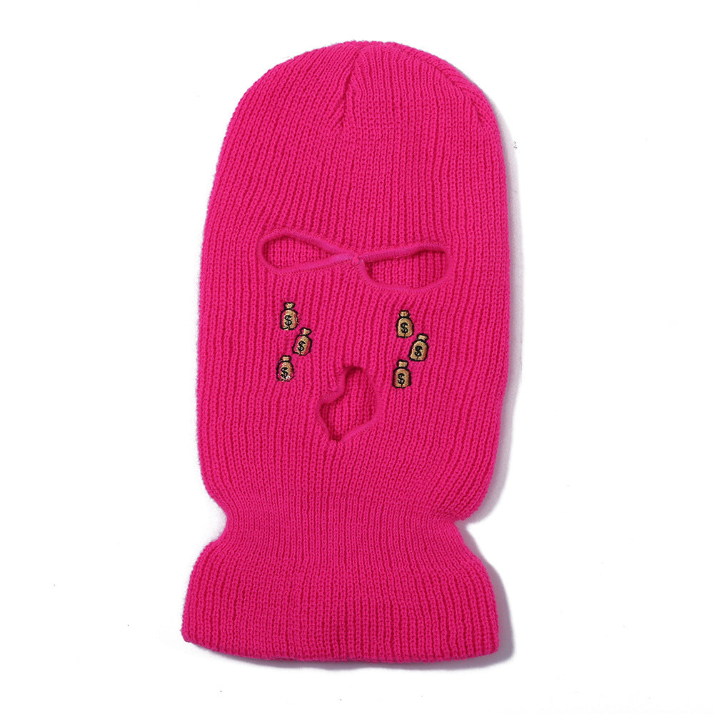 Wholesale Batch Winter Three Hole Hat Money Tears Knitted Hat