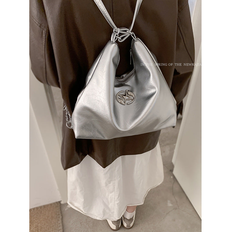 Wholesale Backpack Fashion Chain Bucket Bag Student Class Large Capacity Shoulder Tote Bag