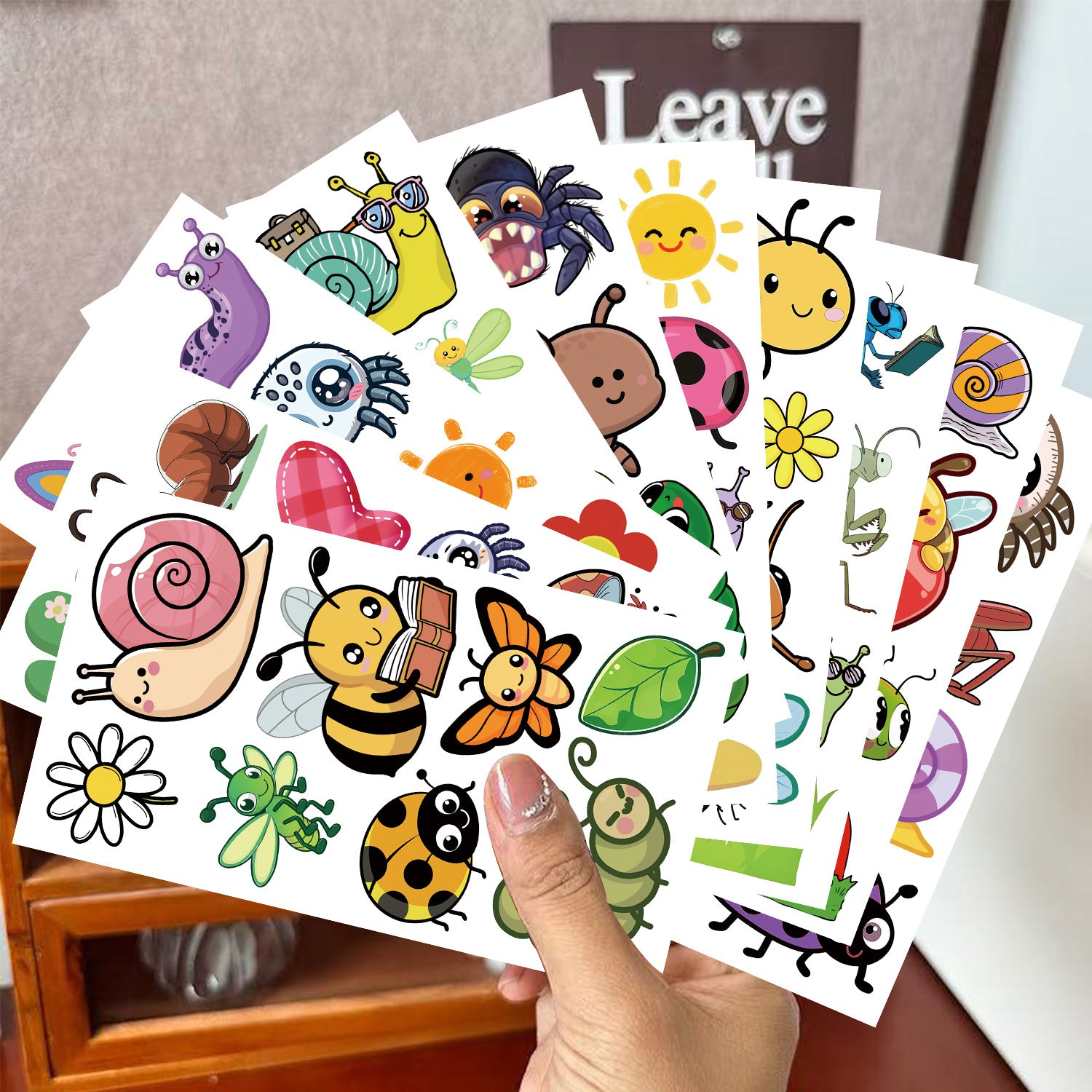 Wholesale 10pcs/pack New Children's Cartoon Insect Tattoo Stickers Cute Fun Waterproof Party Party Gift Temporary Stickers