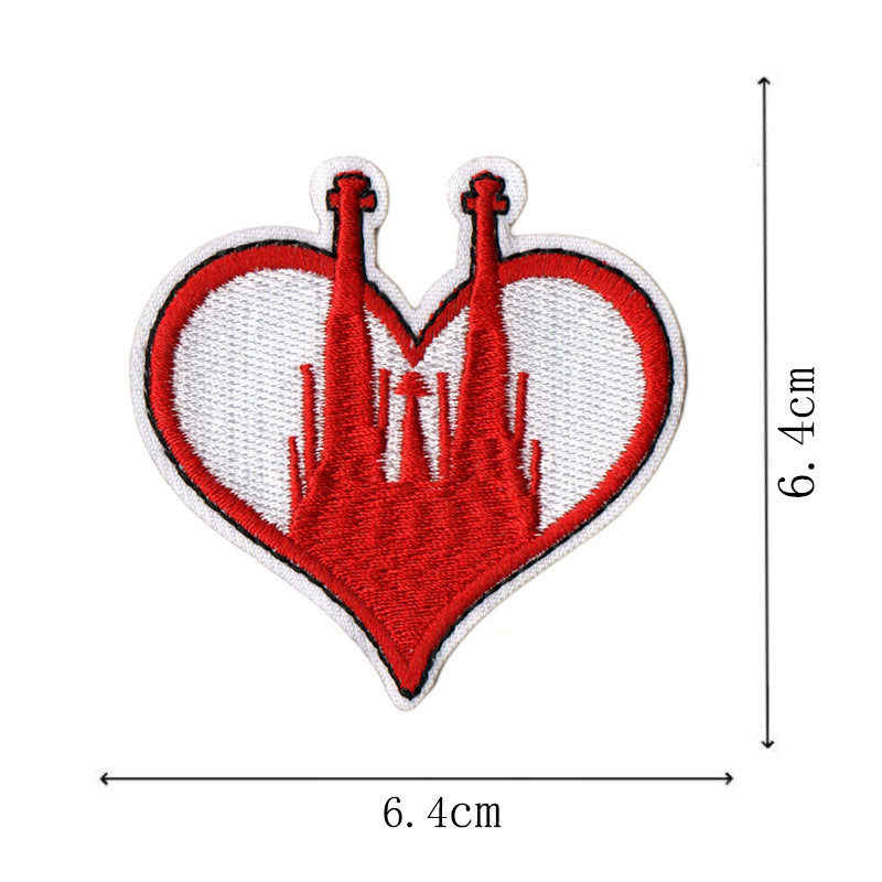 Wholesale Red Cartoon Carnival Series Embroidery DIY Patches