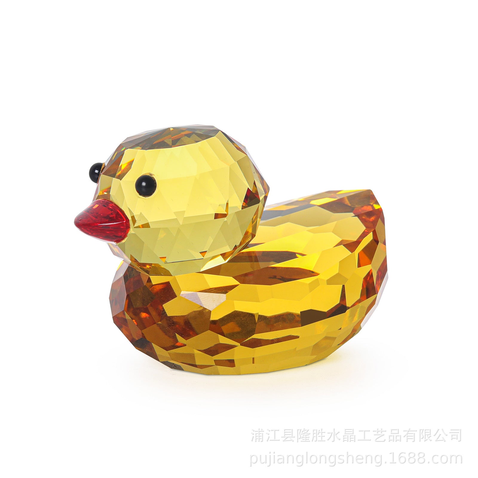 Wholesale Crystal Crafts Desktop Living Room Crystal Decorations Cute Duck Ornaments