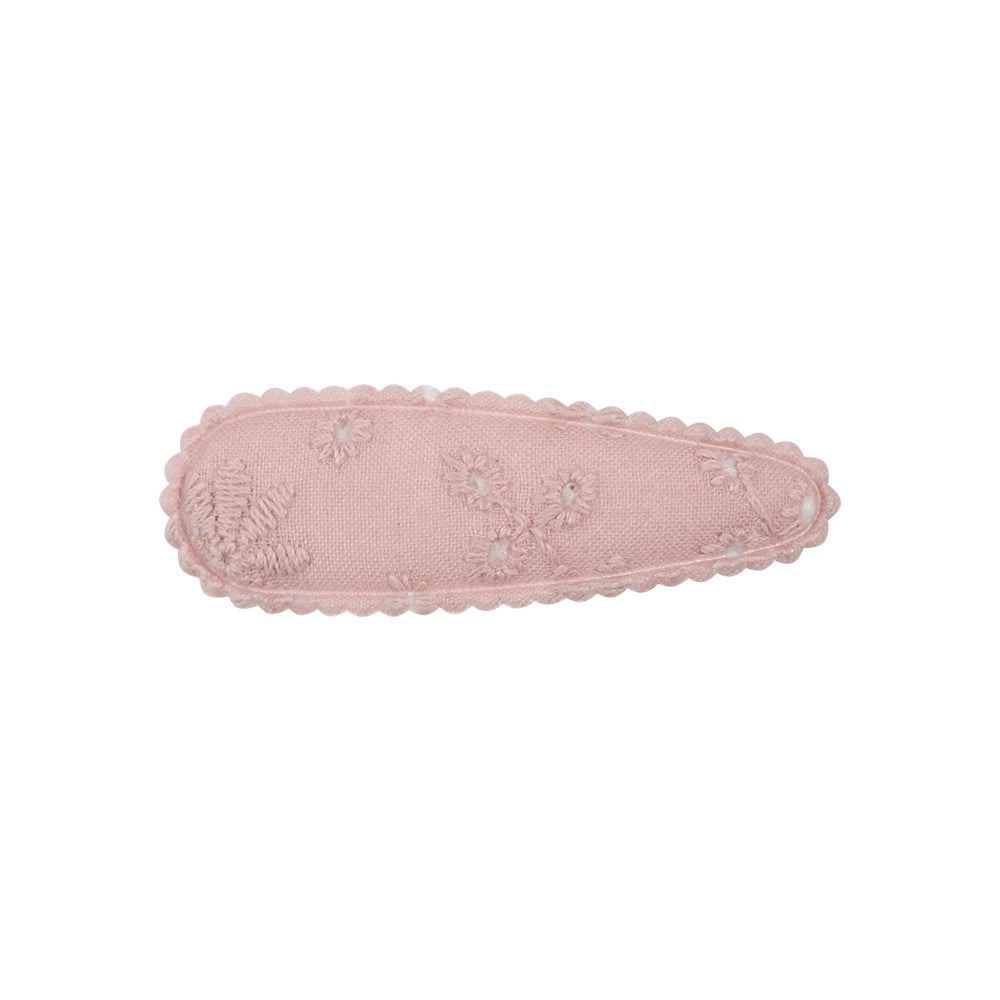 Wholesale Embroidered Floral Children's Hairpin BB Clip Cute Little Girl Fabric Hair Accessories Girls' Baby Hair