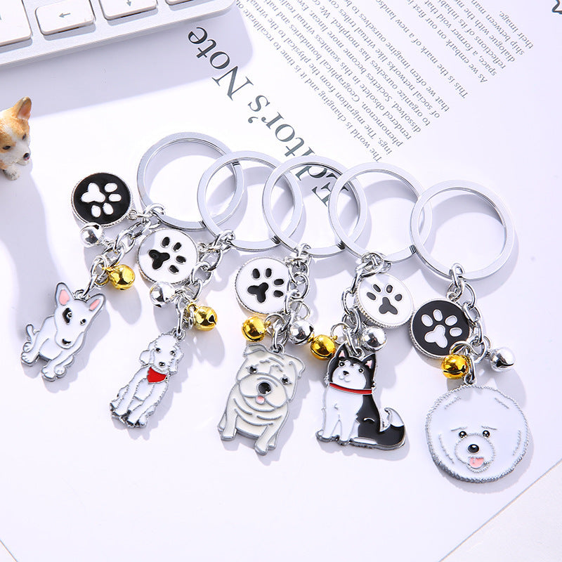 Wholesale Pet Dog Bell Metal Keychains