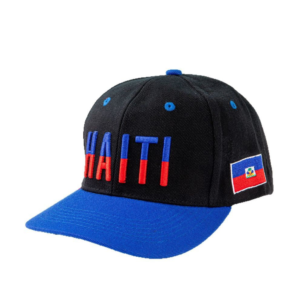 Wholesale Multi country flag hat color blocked flat brimmed baseball cap