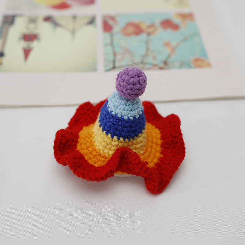 Wholesale Wool Knitting Colorful Hat Hairpins