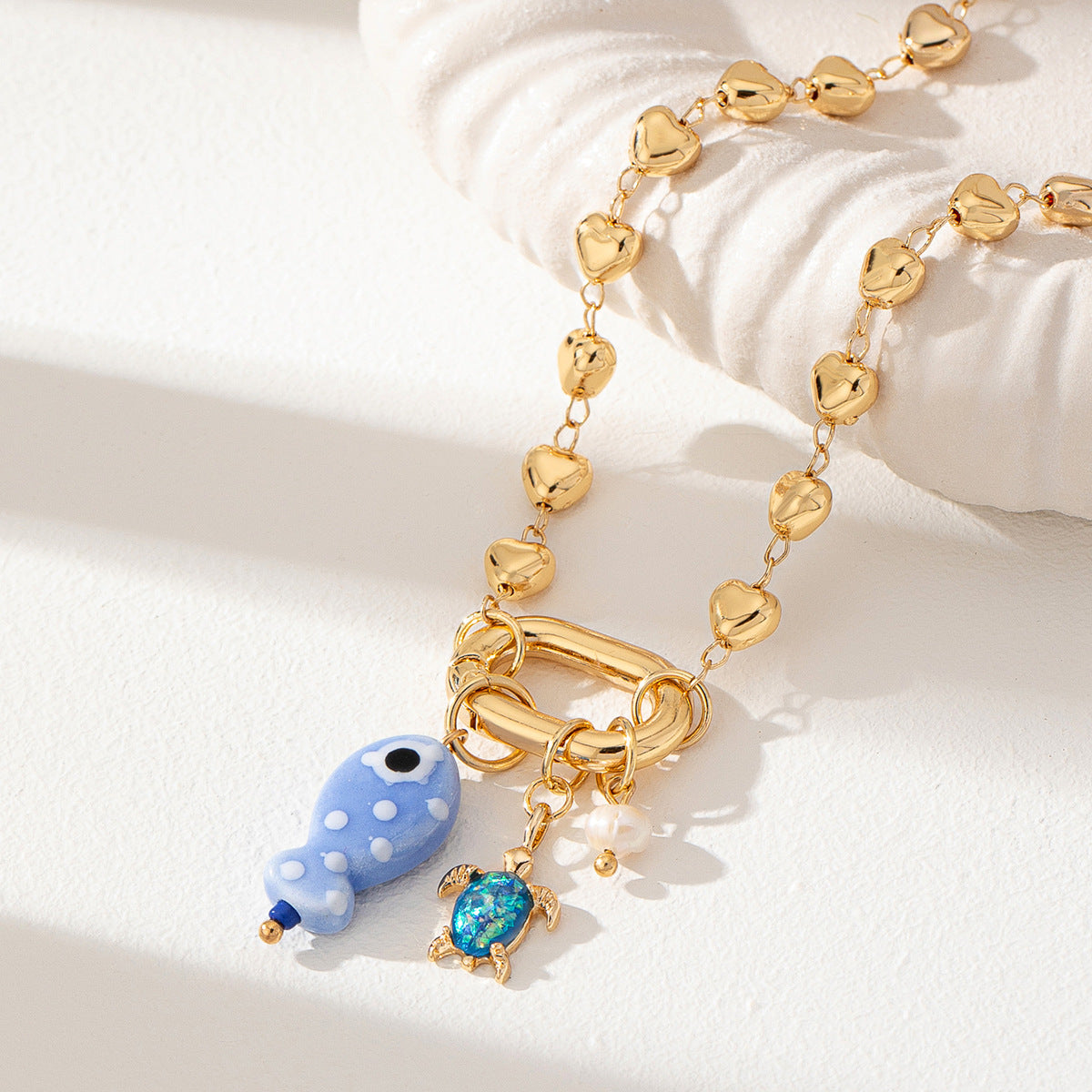 Wholesale Summer Vacation Seafood Animal Pendant Bohemian Style Necklace