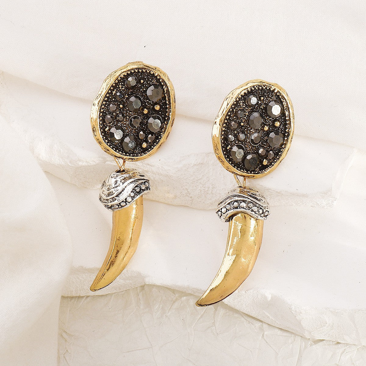 Wholesale Colorful diamond studded silver needle bow Blingbling Earrings