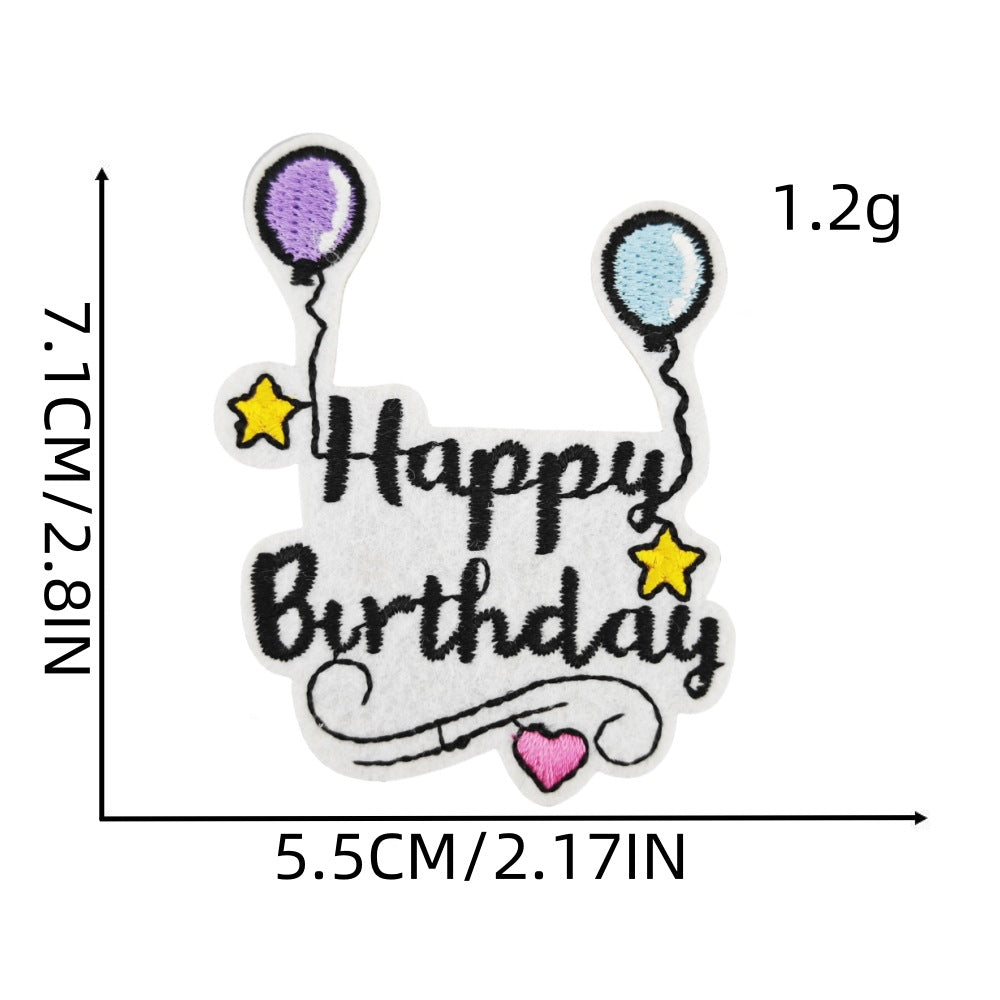 Wholesale birthday party DIY Patches