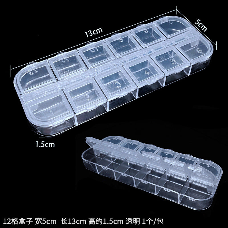 Wholesale Handmade DIY Bead Jewelry Removable Transparent Plastic Storage Box Tools