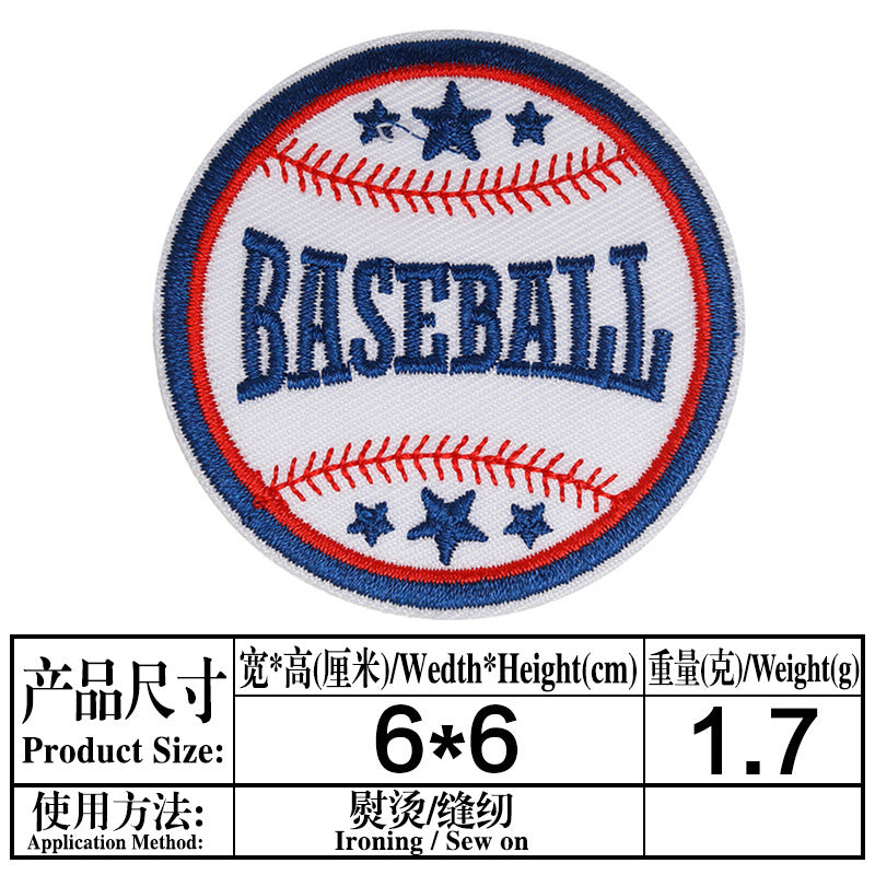 Wholesale Cartoon Baseball Football Embroidery DIY Patches