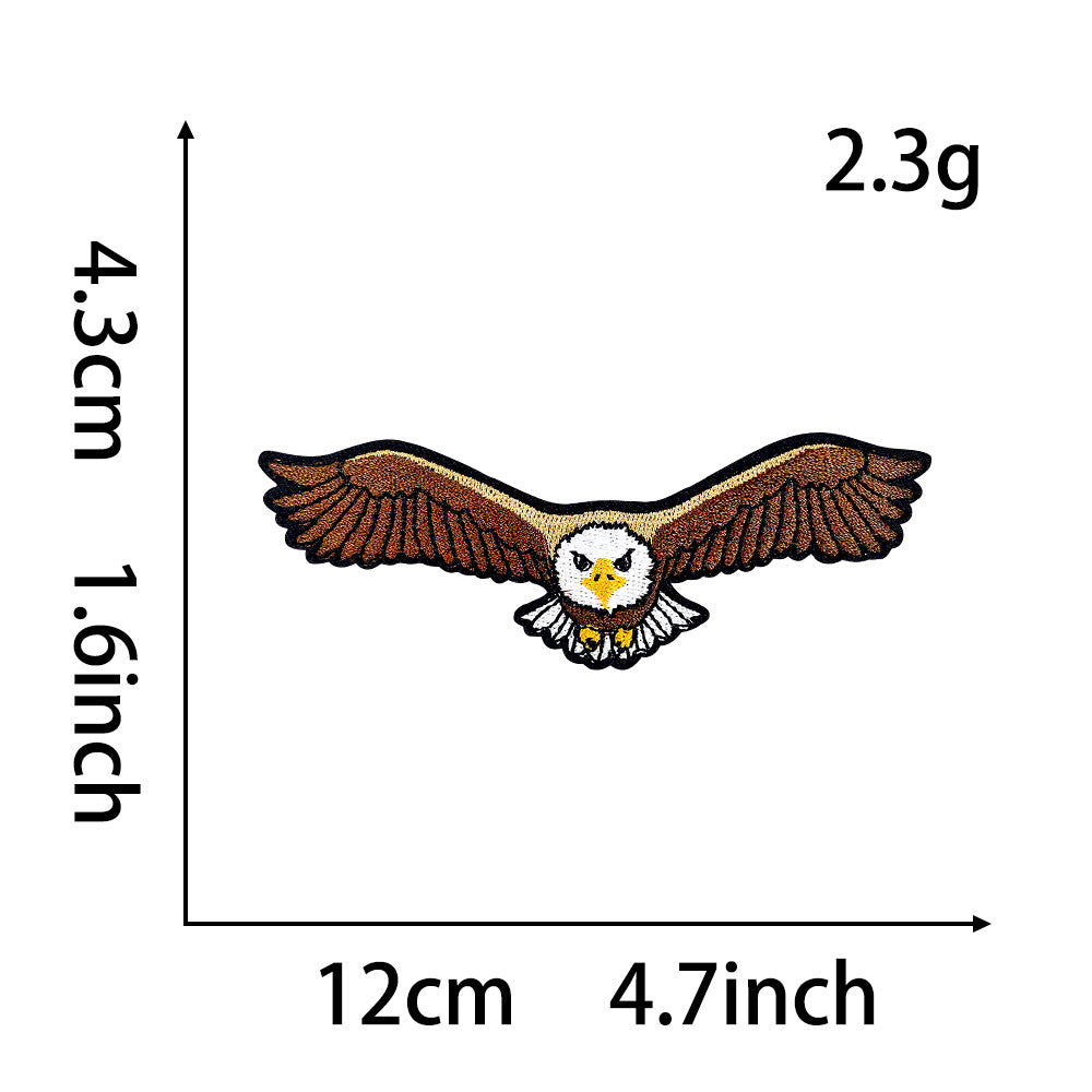 Wholesale Cute Cartoon Panda Polyester Iron On Embroidery Patch For DIY Clothing Decoration