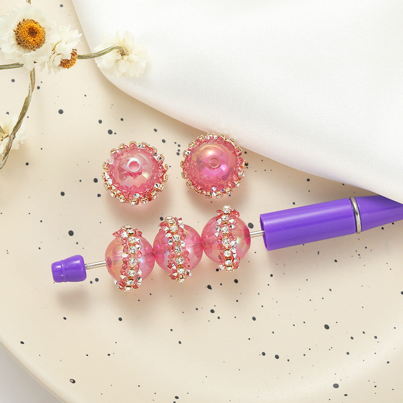 Wholesale 10pcs Luminous Handmade Beads with Drilled Straight Holes