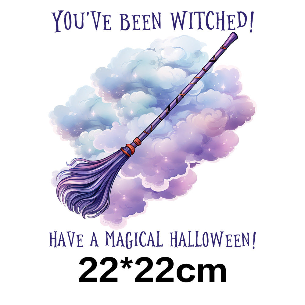 Wholesale 10pcs Pumpkin Witch Halloween UV DTF Ready to Press Transfers Wraps