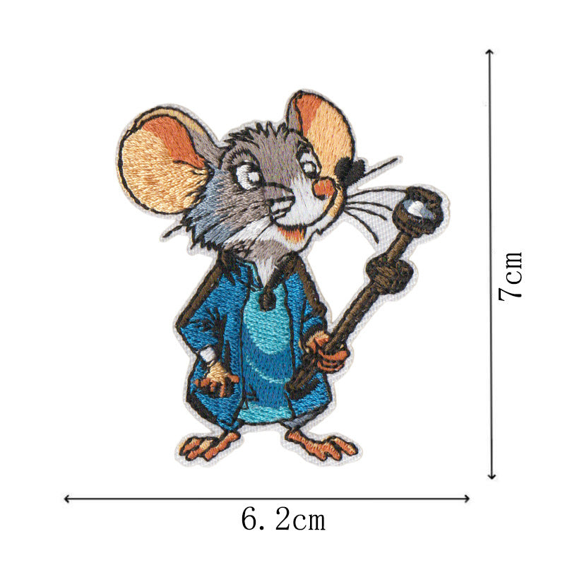 Wholesale Cute Cartoon Series Embroidered Patches Iron On Applique Badge For Clothing Towel DIY Decorative Fashion Accessory Gift Set Of 8