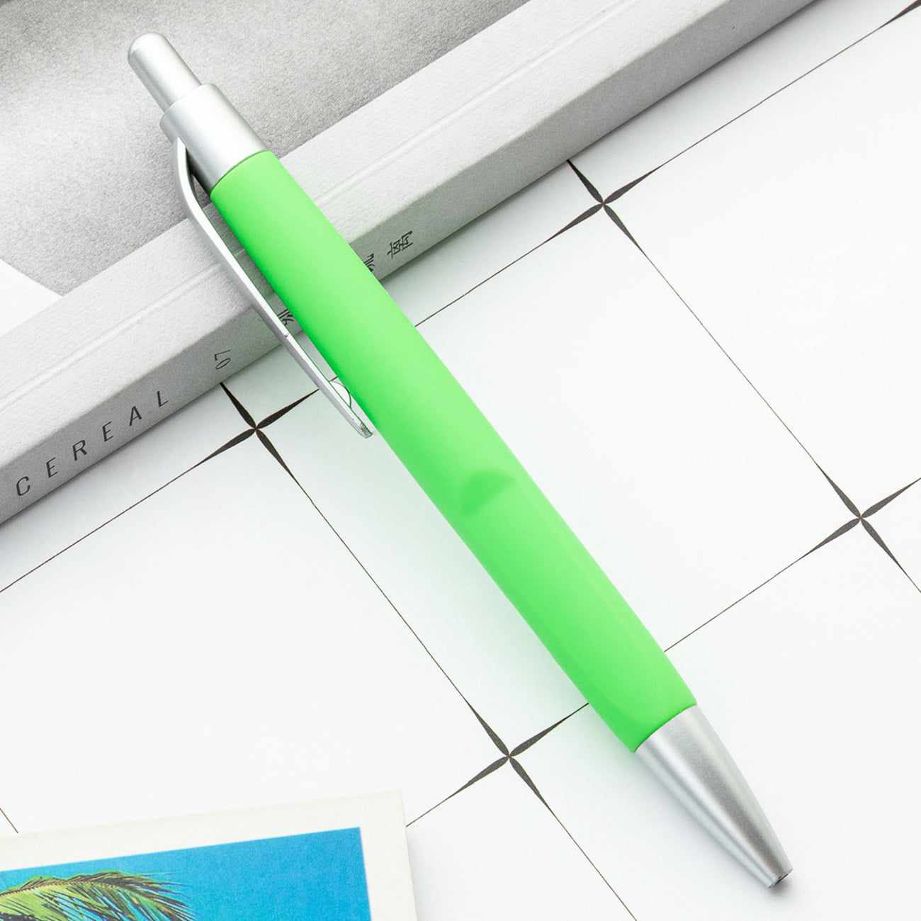 Wholesale Color Spray Glue Push-button Customizable Plastic Ballpoint Pens