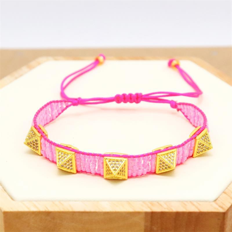 Wholesale Fashion Simple Bohemian Hand-woven Diamond Bracelet