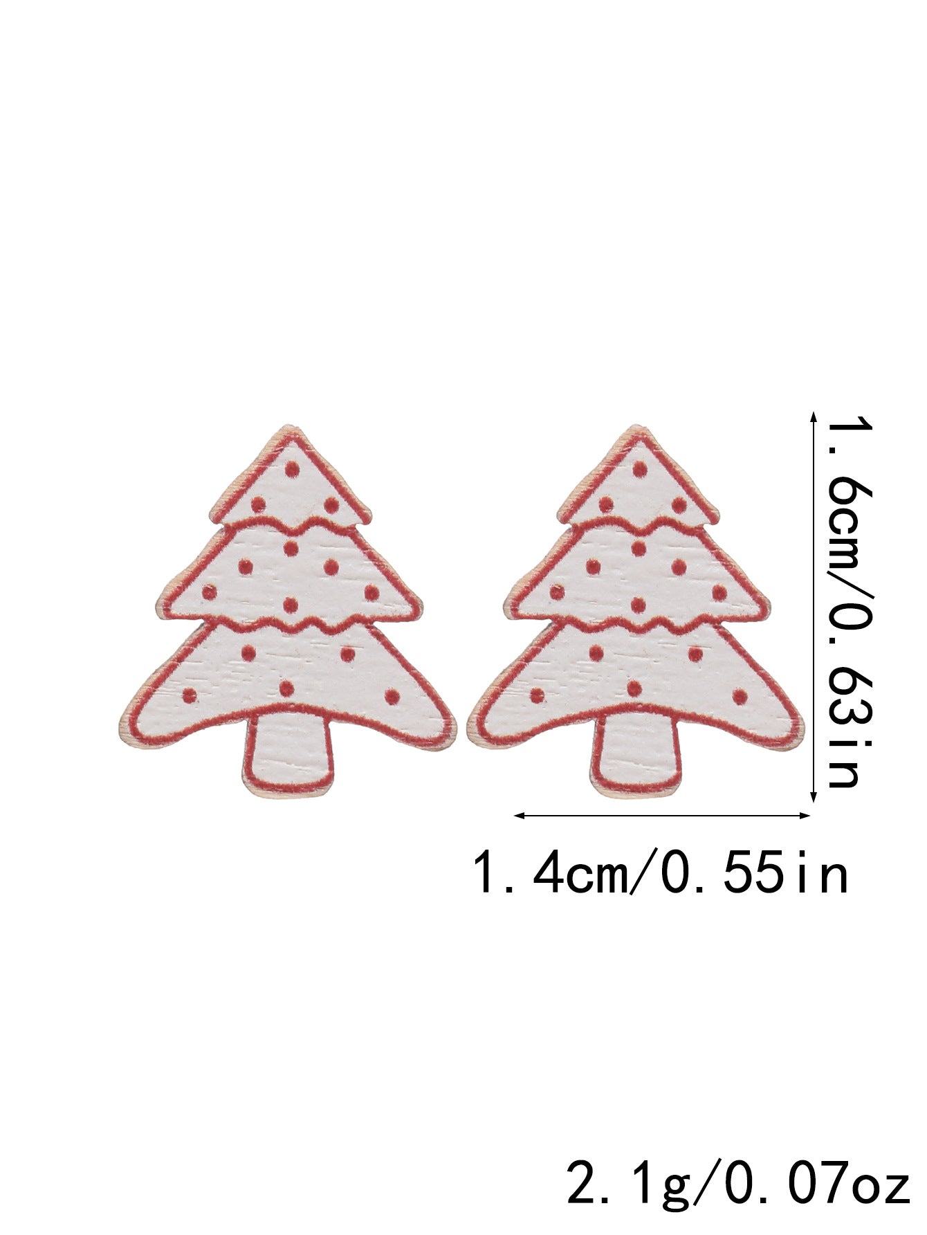 Wholesale Christmas Snowman Christmas Tree Socks Snowflakes Cute Wooden Earrings