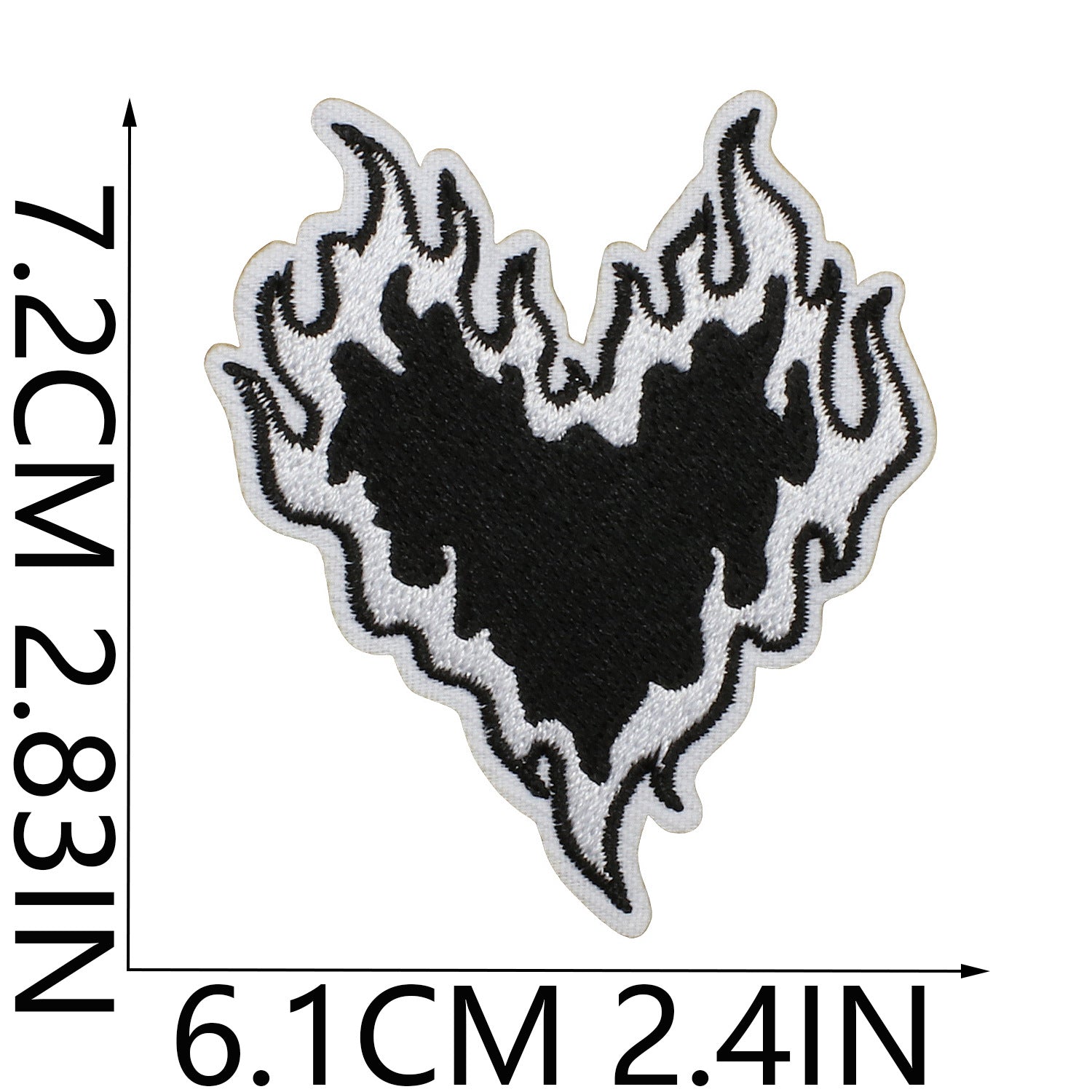 Wholesale Iron On Embroidered Patch Set Love Lips Lightning Black White Flowers Trendy Fashion Clothing Decoration Gift Resale