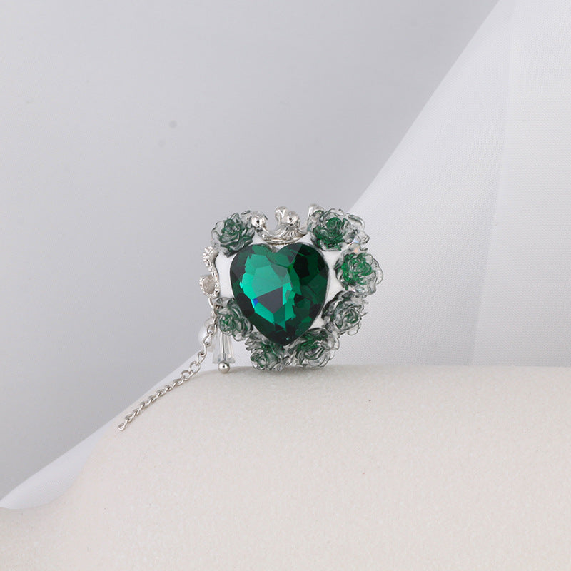 Wholesale Heart-shaped Rose Soft Clay Straight Hole Beads