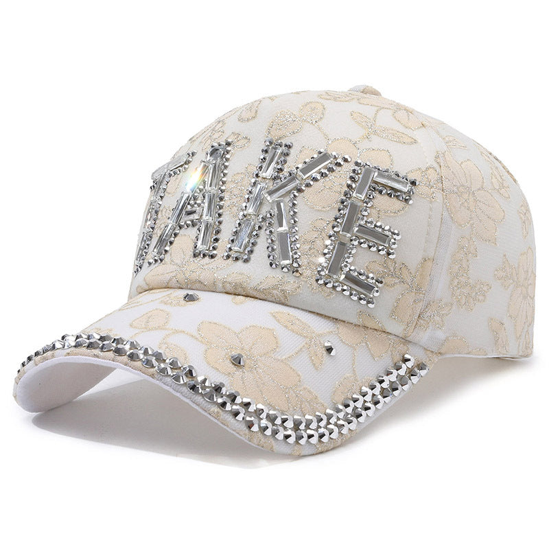 Wholesale Diamond Inlaid Cotton Baseball Caps