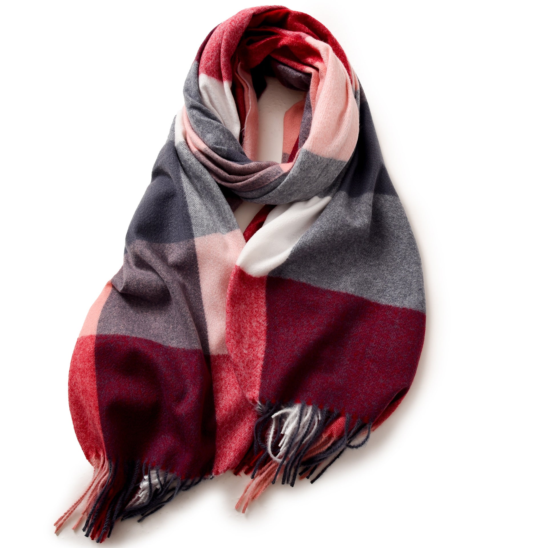 Wholesale Ladies Striped Plaid Shawl Elegant Lady Style Autumn Winter Scarf