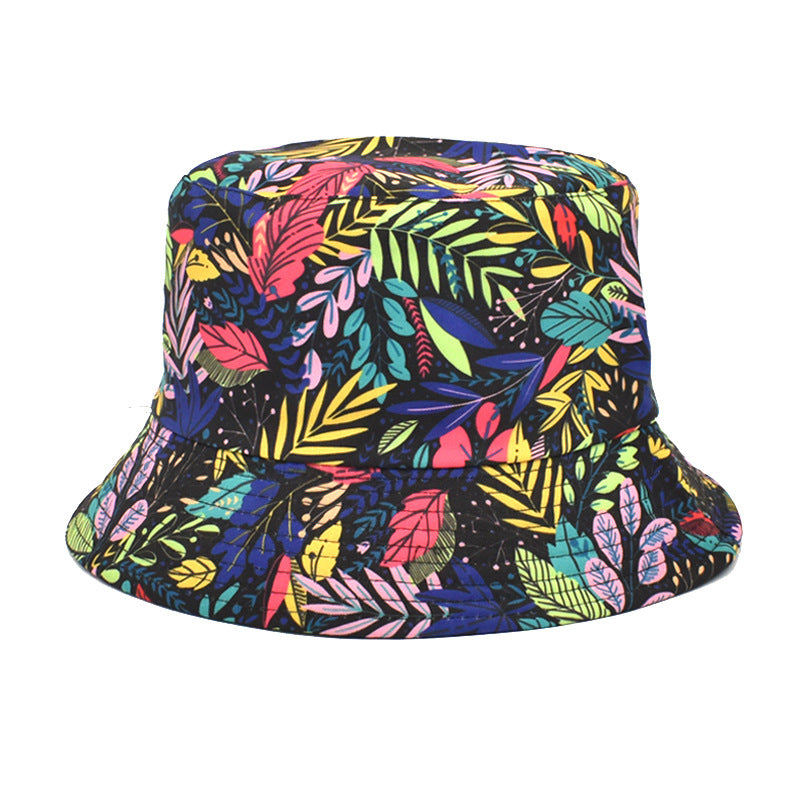 Wholesale Tie-dye Double-sided Outdoor Sunshade Printed Bucket Hat
