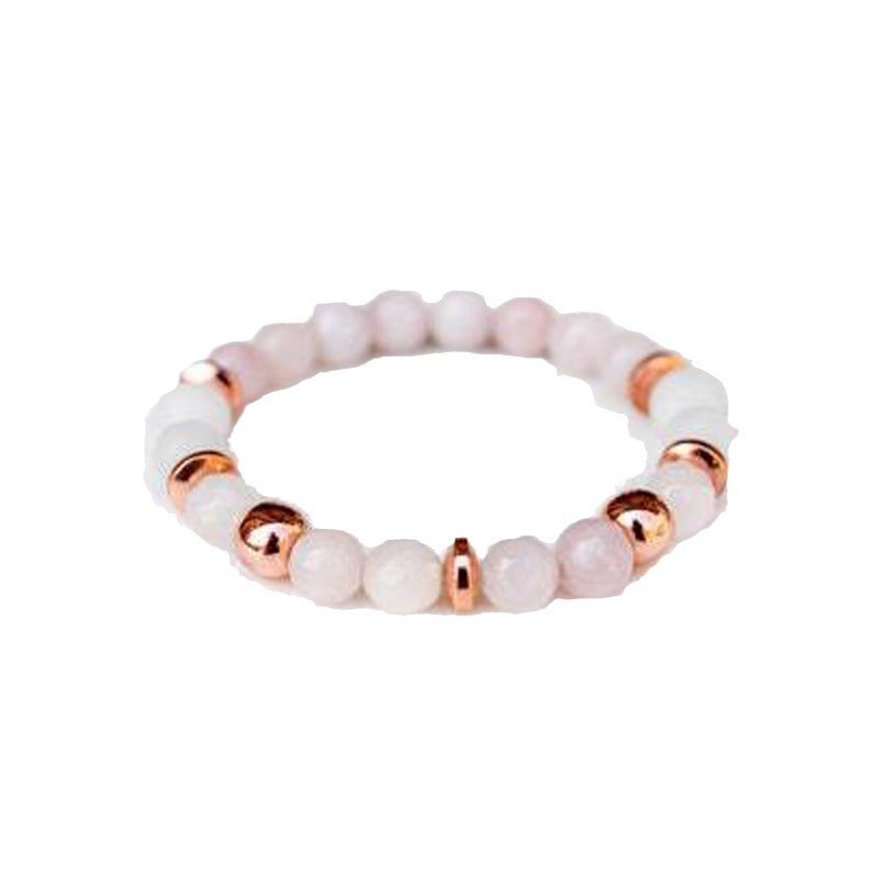 Wholesale Crystal White Turquoise Colorful Double Layer Pink Zebra Magnet Bracelet